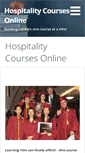 Mobile Screenshot of hospitality-courses-online.com