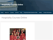 Tablet Screenshot of hospitality-courses-online.com